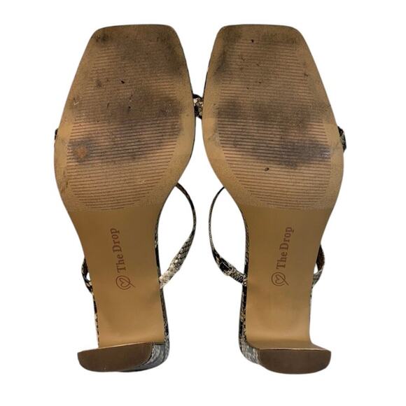 The Drop Avery Women's Size 8 Square Toe Two Strap High Heeled Sandal - Picture 7 of 9